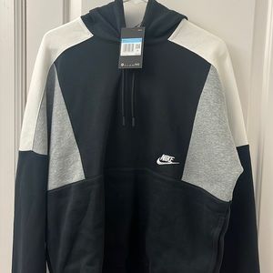Nike Men's Black and Gray Hoodie